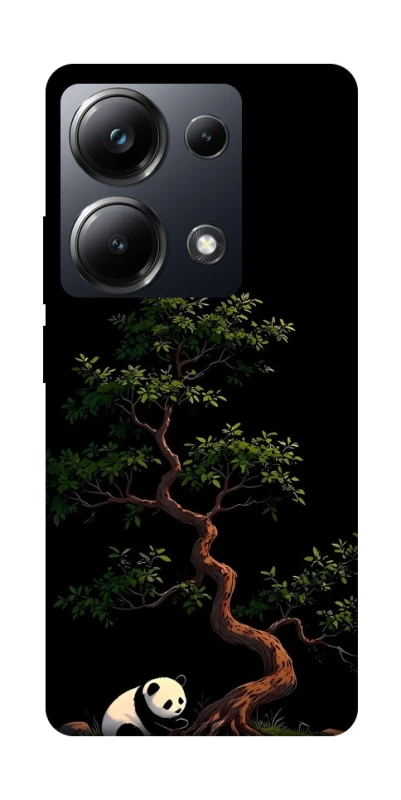 Чохол на Xiaomi Poco M6 Pro 4G Panda and tree фото 1 з 1
