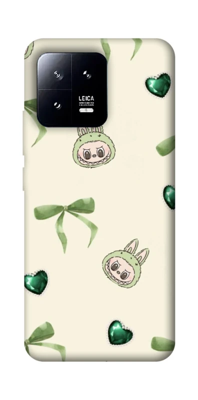 Чохол на Xiaomi 13 Labubu Green Heart фото 1 з 1