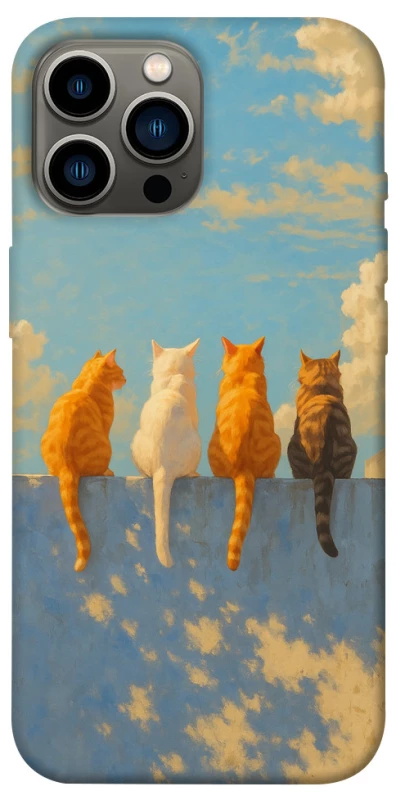 Чохол на Apple iPhone 12 Pro Max (6.7") cats on wall фото 1 з 1
