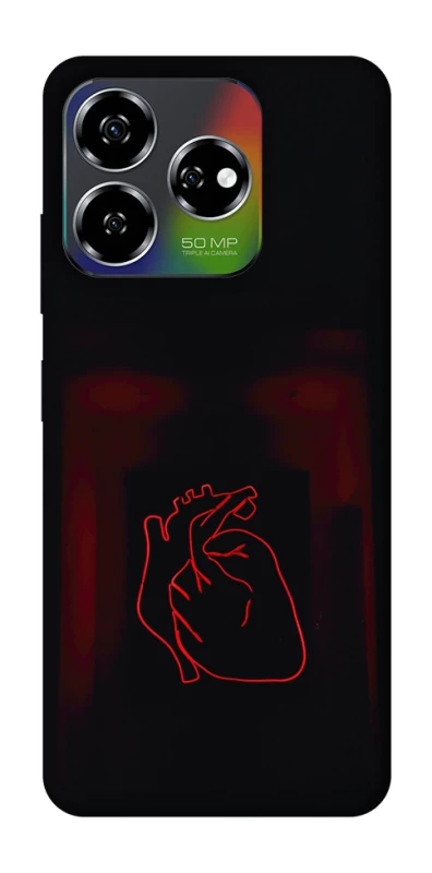 Чехол на ZTE Nubia V60 Красное сердце фото 1 из 1