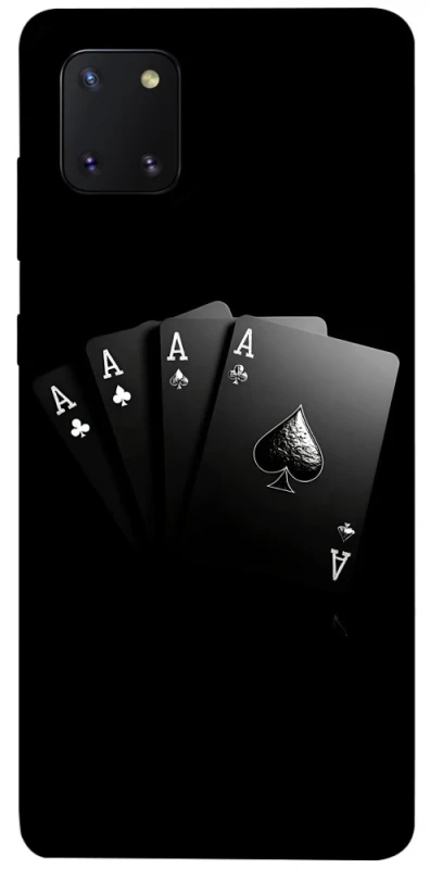 Чохол на Samsung Galaxy Note 10 Lite (A81) Black Cards фото 1 з 1