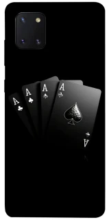 Чехол на Samsung Galaxy Note 10 Lite (A81) Black Cards фото 1 из 1