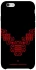 Чохол на Apple iPhone 6/6s (4.7") Чорно-червона вишиванка фото 1 з 1