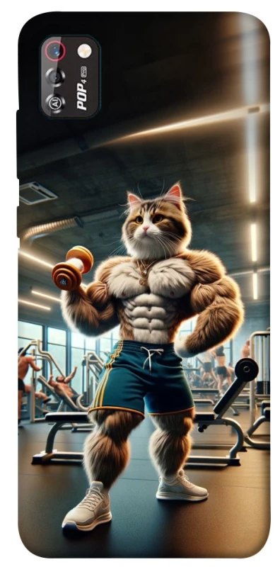 Чохол на TECNO POP 4 Pro Кіт качок фото 1 з 1