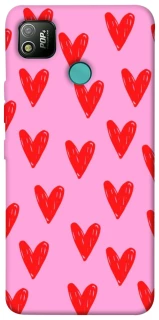 Чохол на TECNO POP 4 Red hearts 2 фото 1 з 1