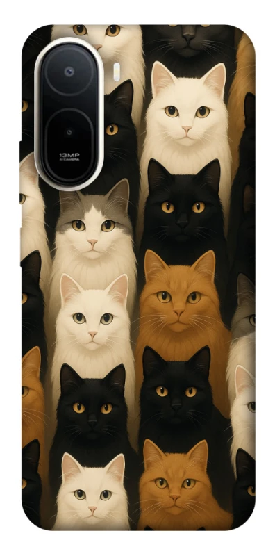 Чохол на Xiaomi Redmi A7 Pro 4G Colorful Cat Collage фото 2 з 2