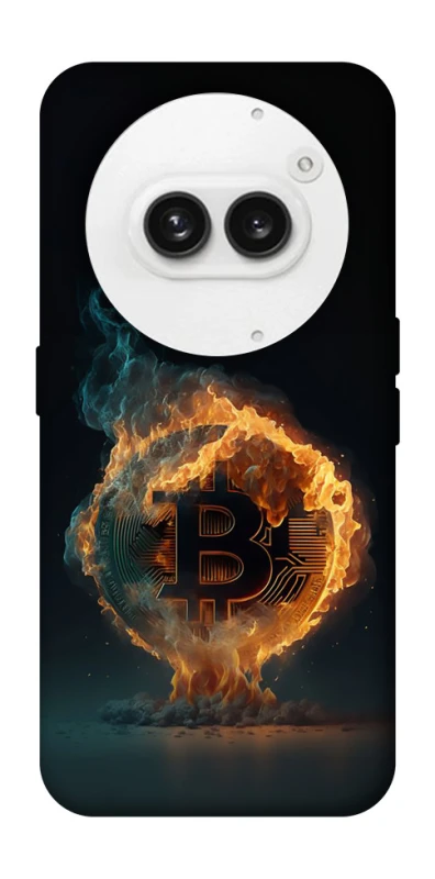 Чохол на Nothing Phone (2a) Fire Bitcoin фото 1 з 1