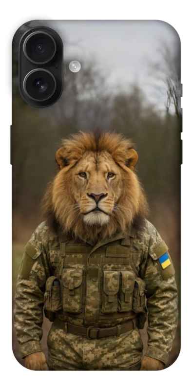Чехол на Apple iPhone 16 Plus Лев защитник фото 1 из 1