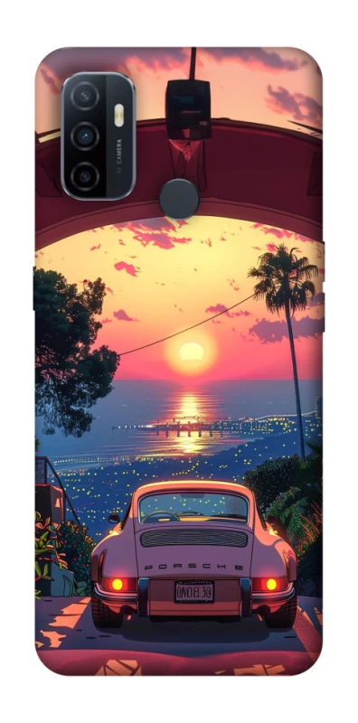 Чохол на Oppo A53 / A32 / A33 Porsche at sunset фото 1 з 1