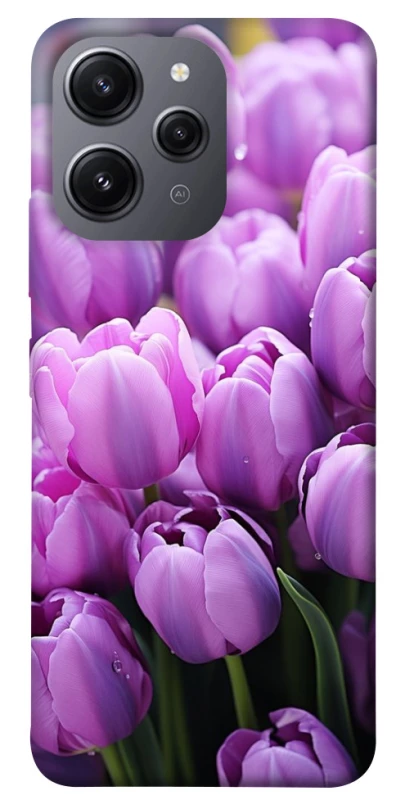 Чехол на Xiaomi Redmi 12 Фиолетовые тюльпаны фото 1 из 1