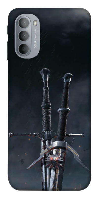 Чехол на Motorola Moto G31 Мечи Ведьмака фото 1 из 1