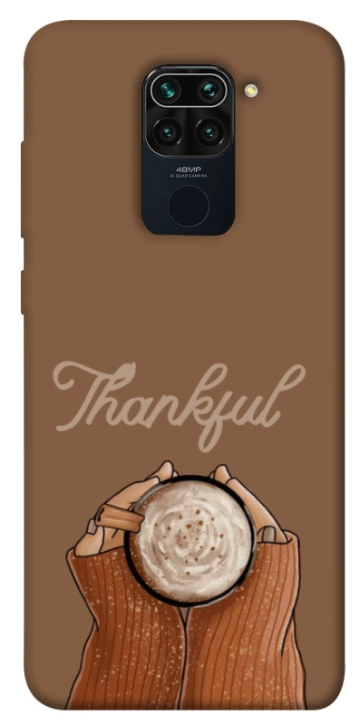 Чехол на Xiaomi Redmi Note 9 / Redmi 10X Thankful coffee фото 1 из 1