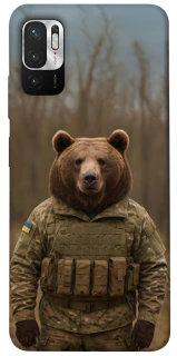 Чехол на Xiaomi Redmi Note 10 5G Медведь защитник фото 1 из 1