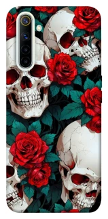 Чехол на Realme 6 skull and rose фото 1 из 1