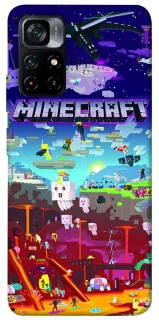 Чехол на Xiaomi Poco M4 Pro 5G Minecraft world фото 1 из 1