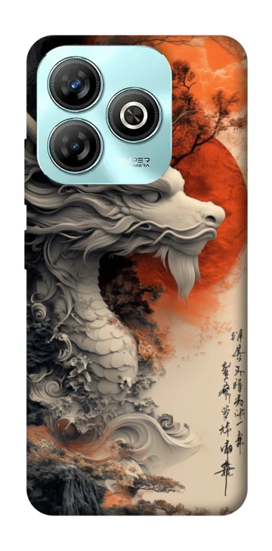 Чохол на ZTE Blade A75 4G white dragon фото 1 з 1