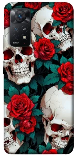 Чохол на Xiaomi Redmi Note 12 Pro 4G skull and rose фото 1 з 1