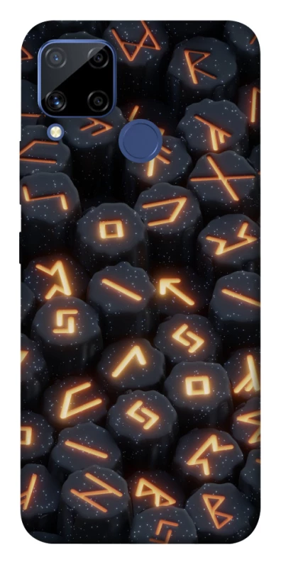 Чехол на Realme C15 Огненые руны фото 1 из 1