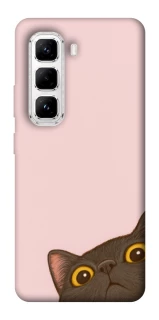 Чехол на Infinix Hot 50 Pro Peeping cat фото 1 Чехол на Infinix Hot 50 Pro Peeping cat фото 1 из 1