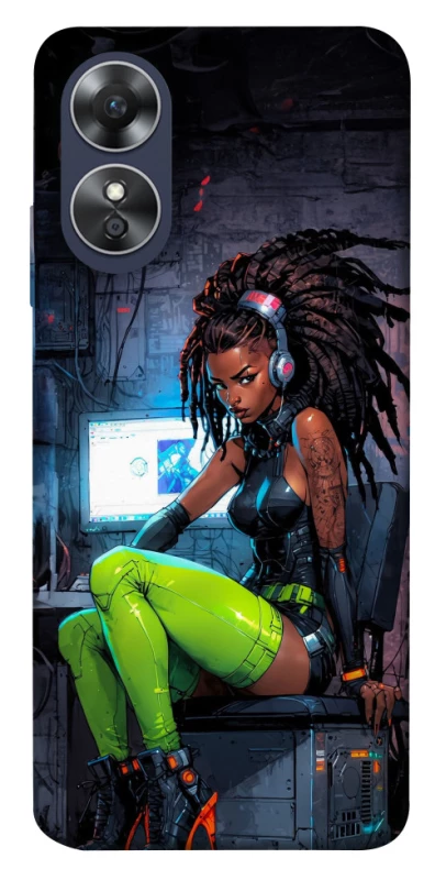 Чехол на Oppo A17 Cyber girl фото 1 из 1