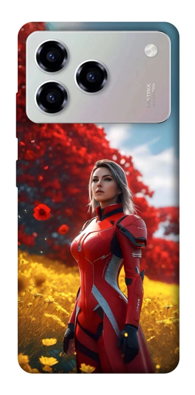 Чохол на ZTE Blade A76 Cyber space girl ver.5 фото 1 з 1