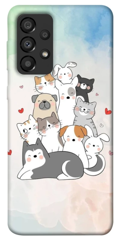 Чехол на Samsung Galaxy A33 5G Funny Pets ver.2 фото 1 из 1