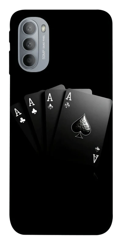 Чохол на Motorola Moto G31 Black Cards фото 1 з 1