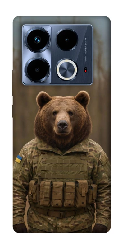 Чехол на Infinix Note 40 4G Медведь защитник фото 1 из 1
