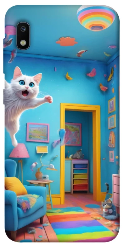 Чехол на Samsung Galaxy A10 (A105F) crazy cat фото 1 из 1