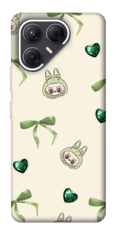 Чохол на TECNO Pova 7 Labubu Green Heart фото 1 з 1