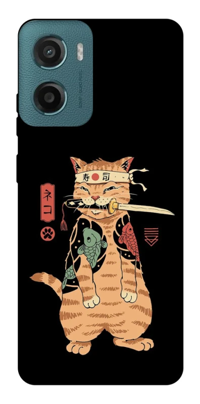 Чохол на Motorola Moto G06 Кіт-самурай фото 1 з 1