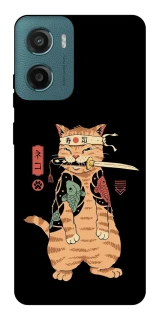 Чохол на Motorola Moto G06 Кіт-самурай фото 1 з 1