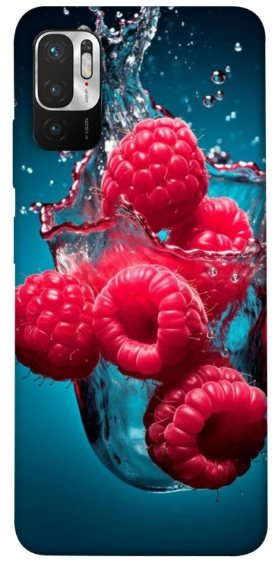 Чехол на Xiaomi Poco M3 Pro 4G / 5G Малинка в воде фото 1 из 1