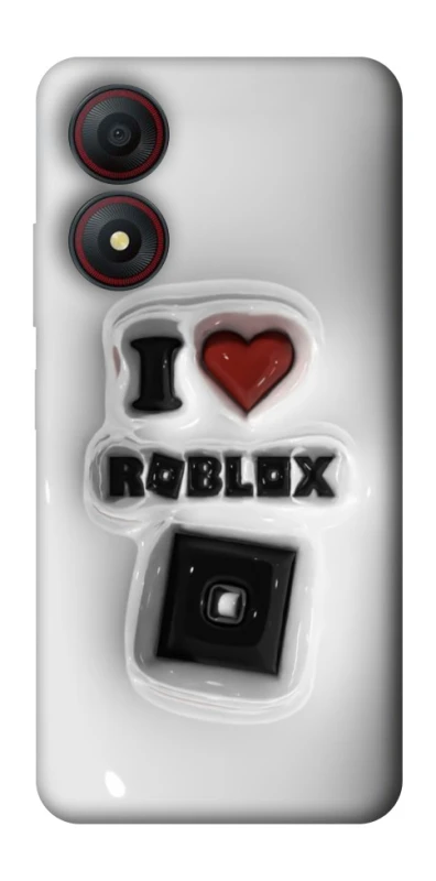 Чохол на ZTE Blade A34 4G I love Roblox фото 1 з 1