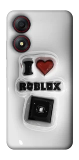 Чохол на ZTE Blade A34 4G I love Roblox фото 1 з 1