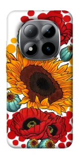 Чохол на Xiaomi Redmi Note 15 Pro 5G Соняшники та маки фото 1 з 1