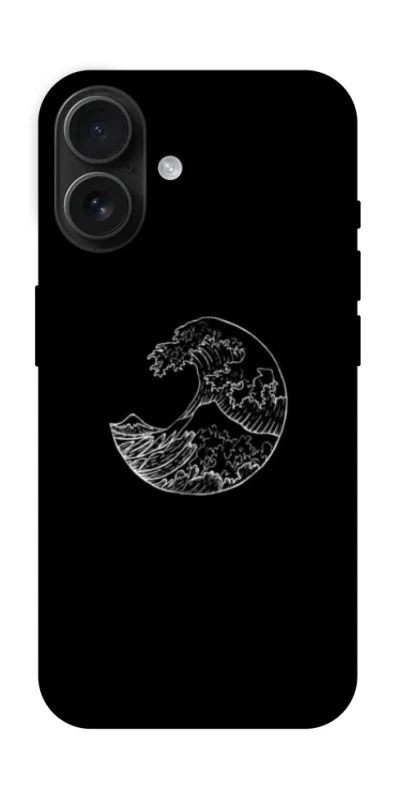 Чохол на Apple iPhone 16 Black tsunami фото 1 з 1