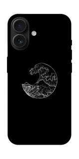Чохол на Apple iPhone 16 Black tsunami фото 1 Чохол на Apple iPhone 16 Black tsunami фото 1 з 1