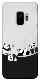 Чехол на Samsung Galaxy S9 Four pandas фото 1 из 1
