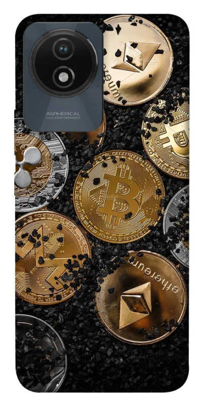 Чехол на Vivo Y02 Many coins v2 фото 1 из 1