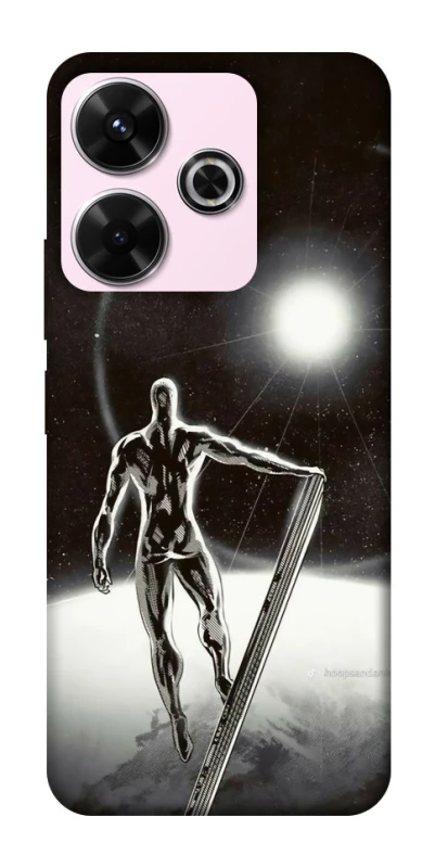 Чехол на Xiaomi Redmi 13 4G Серебряный сёрфер фото 1 из 1