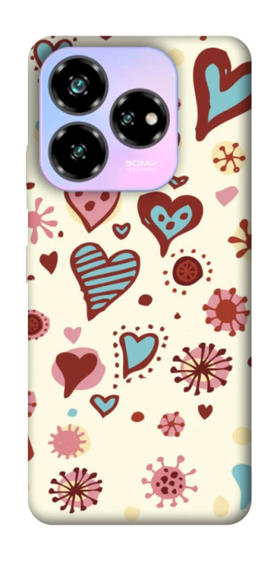 Чохол на ZTE Nubia V60 Desing Pretty hearts фото 1 з 1