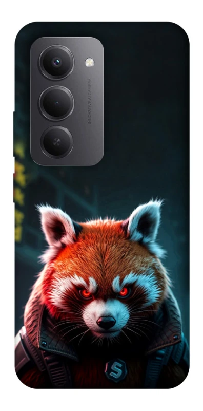 Чехол на Xiaomi Redmi 15 (Global) Cyber Red Panda фото 1 из 1