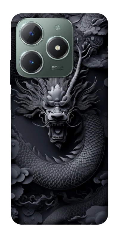 Чехол на Realme C61 black dragon фото 1 из 1