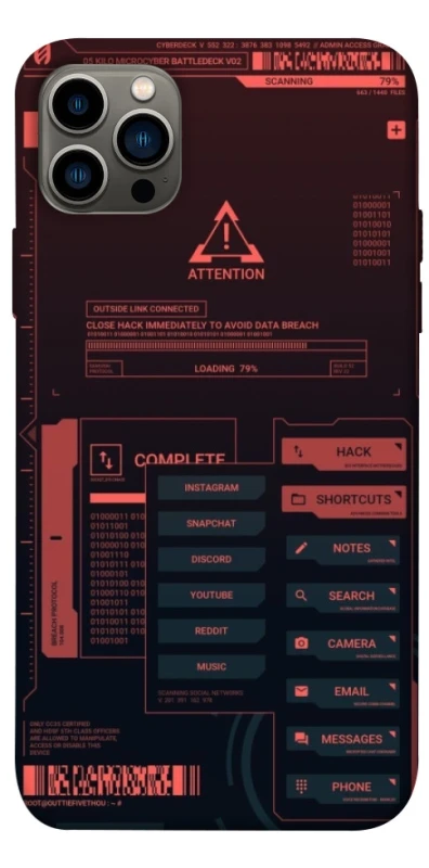 Чохол на Apple iPhone 12 Pro (6.1") Attention фото 1 з 1