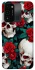 Чохол на TECNO Spark 8C skull and rose фото 1 з 1