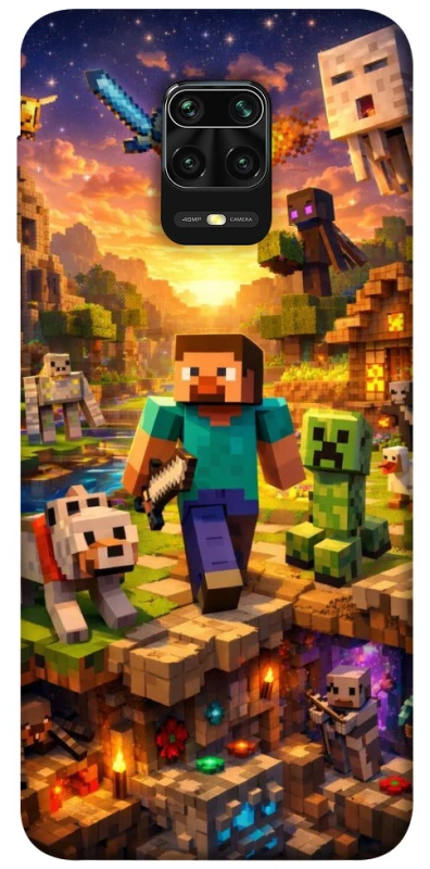 Чохол на Xiaomi Redmi Note 9s / Note 9 Pro / Note 9 Pro Max Minecraft v6 фото 1 з 1