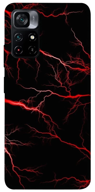 Чехол на Xiaomi Poco M4 Pro 5G Красная молния фото 1 из 1