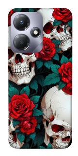 Чохол на Infinix Hot 30i skull and rose фото 1 з 1