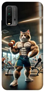 Чехол на Xiaomi Redmi 9T Качок кот фото 1 из 1